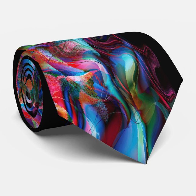 Love Passion Desire cool modern abstract art Tie (Rolled)