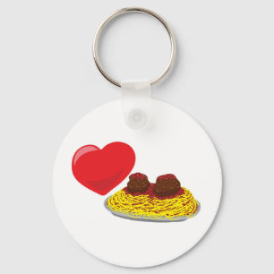 Love pasta!  Customisable: Key Ring