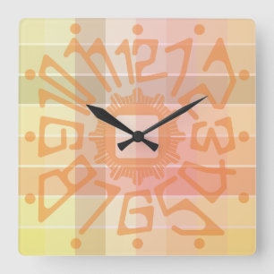 Love PASTEL COLORS by Masanser Square Wall Clock