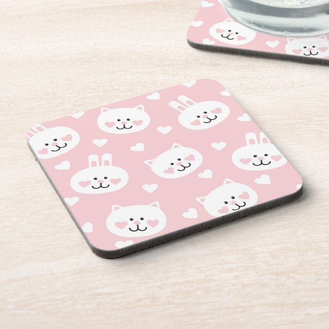 Love Pattern 2 Coaster (Left Side)