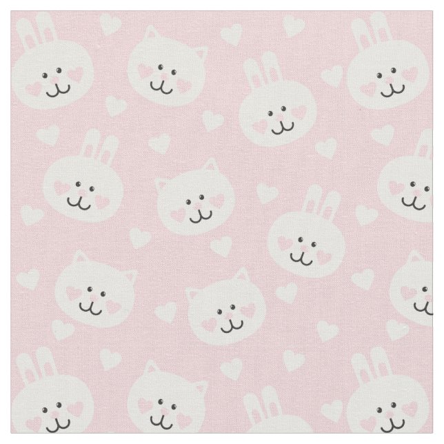 Love Pattern 2 Fabric (Close Up)