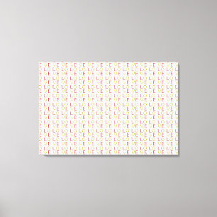 Love Pattern Canvas Print
