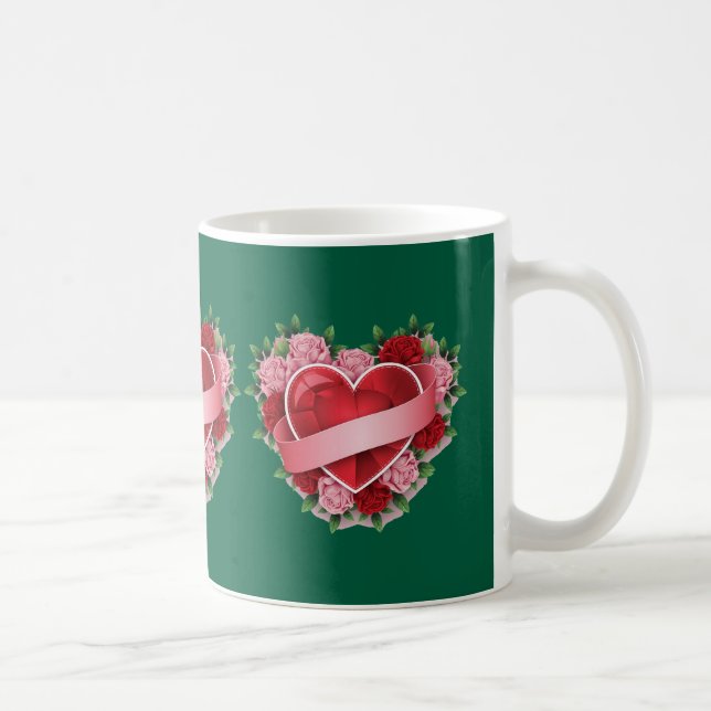 LOVe PATTERN-Classic Mug, 11 oz Coffee Mug (Right)