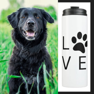Love Paw Black Thermal Tumbler