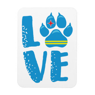 LOVE PAW (Blue letters) - Magnet