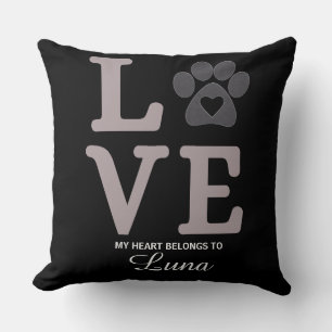Love Paw – My Heart Belongs to Luna Cushion