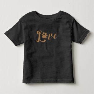 Love Paw Print – Pet Lover Gift Toddler T-Shirt