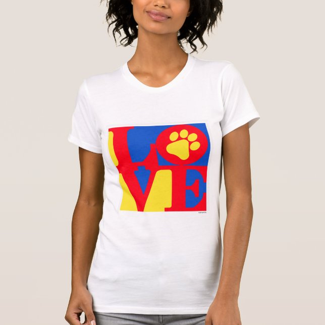 LOVE paw print T-Shirt (Front)