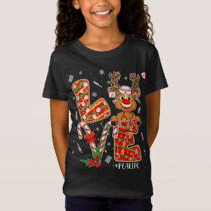 Love PCA Life Christmas Matching Pyjamas Nursing T-Shirt