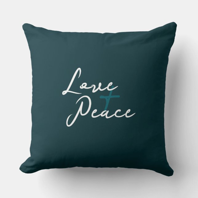 Love & Peace Accent Pillow (Front)