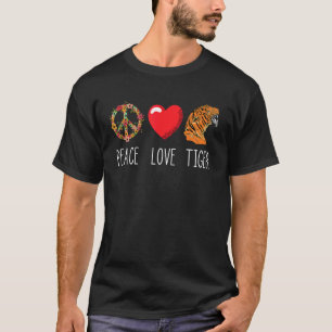 Love Peace African Safari Wildlife Animal Bengal T T-Shirt