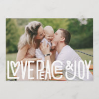 Love Peace and Joy Christmas Holiday Photo