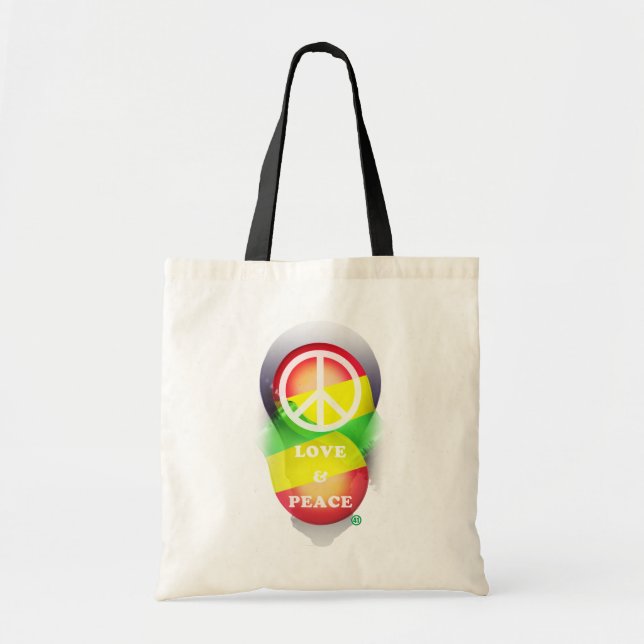LOVE & PEACE (Bag) Tote Bag (Front)