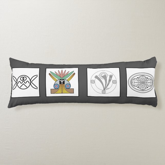 Love Peace Freedom Harmony Body Pillow (Front)