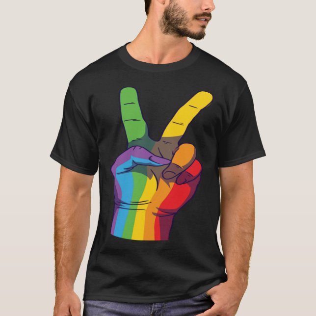 Love Peace Hands T-Shirt (Front)