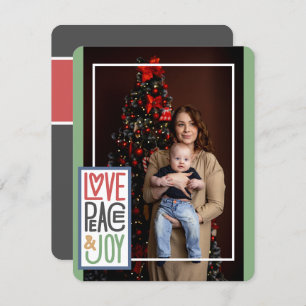 Love Peace & Joy (add your own photo) Holiday Card