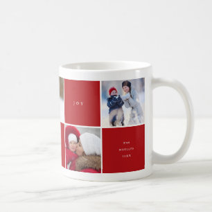 Love Peace Joy Colour Blocks Photo Collage Mug