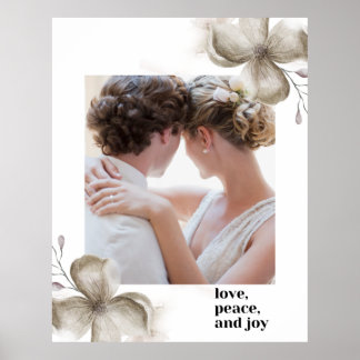 love peace & joy poster