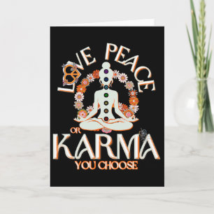 Love Peace Karma Sign Divine Feminine Yang Yoga Yi Card