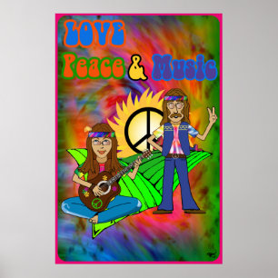 Love, Peace & Music Poster
