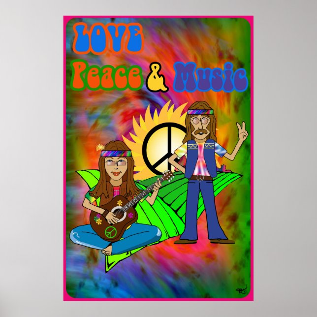 Love, Peace & Music Poster (Front)