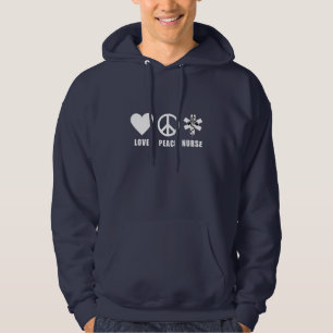 Love Peace Nurse Hoodie