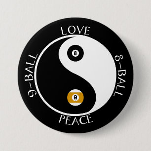 Love Peace pool buttons
