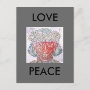 LOVE PEACE POSTCARD