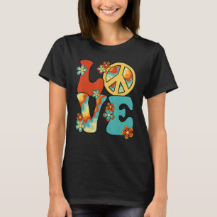Love Peace Sign 60 s 70 s Costume Party Outfit Gro T-Shirt