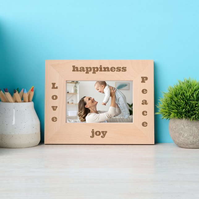 Love Peace Simple Modern Rustic Script Typography  Etched Frames (Creator Uploaded)