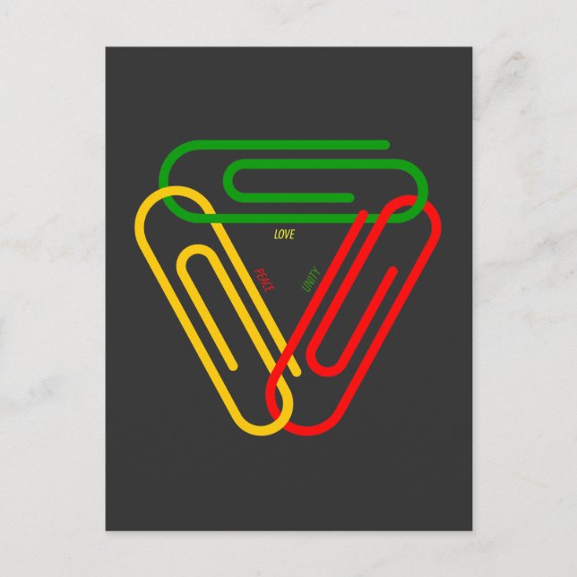Love - Peace - Unity Postcard (Front)