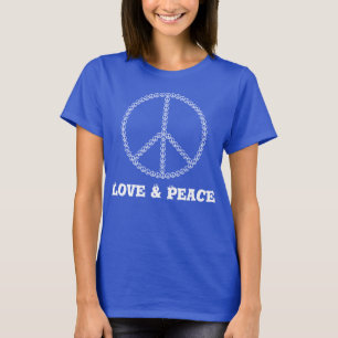 Love & Peace Women's Spiral Tie-Dye T-Shirt