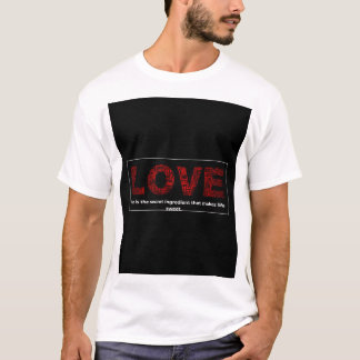 Love & Peace Word Art Sweet Ingredient T-Shirt