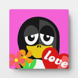 LOVE PENGUIN PLAQUE