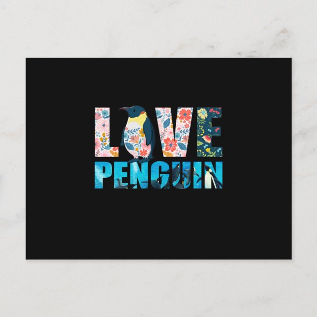 Love Penguin Postcard (Front)