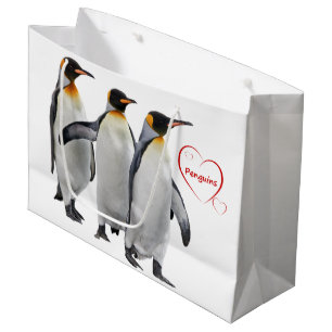 Love Penguins Gift Bag (Choose Your Colour)