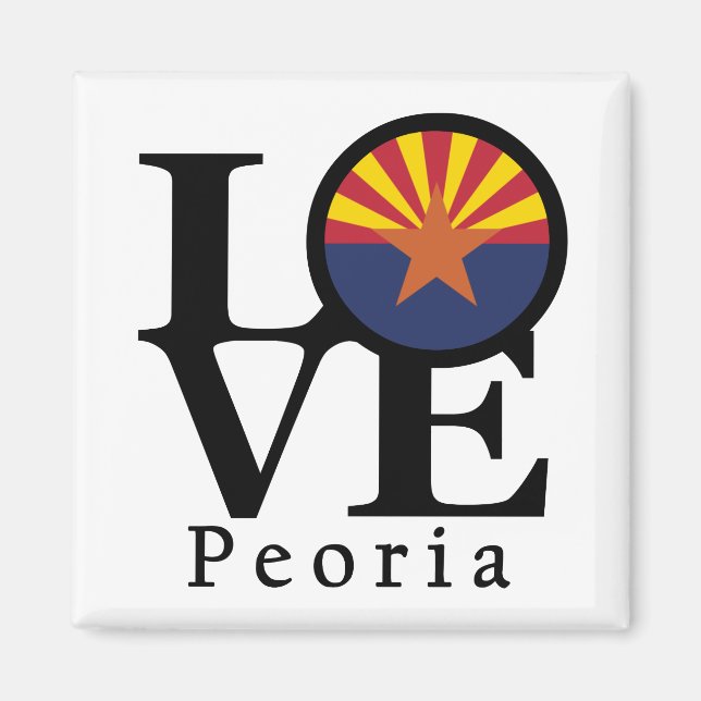 LOVE Peoria Magnet (Front)