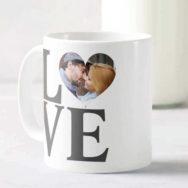 LOVE Personalised Couples Photo Valentine's Day Coffee Mug (Creator Uploaded)
