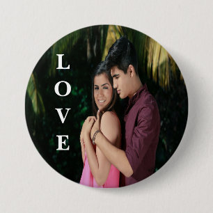 Love Personalised Photo Button