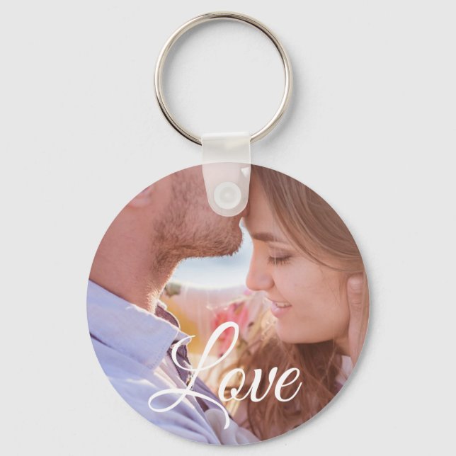 Love Personalised Photo Couple's Key chain (Front)