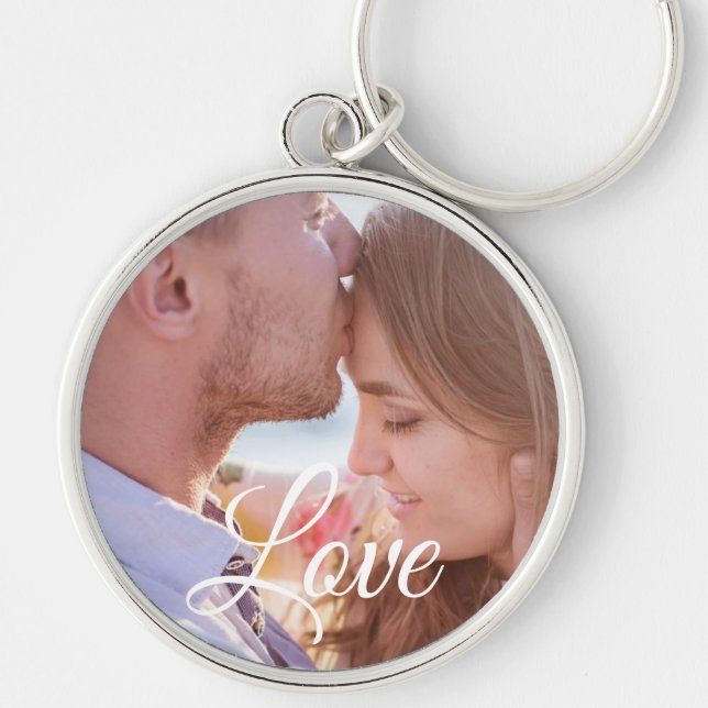 Love Personalised Photo Couple's Key chain (Front)