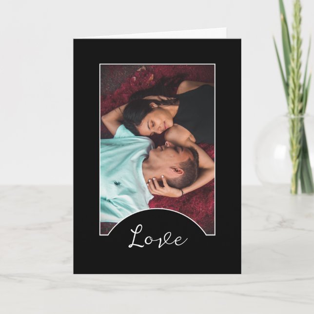 Love, Personalised Photo, Romantic Valentine's Day Card (Front)