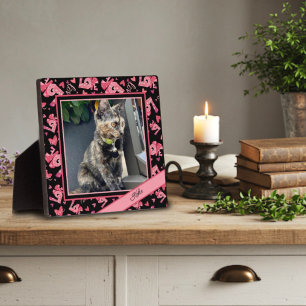 Love Pet Heart Photo Customised Name Plaque