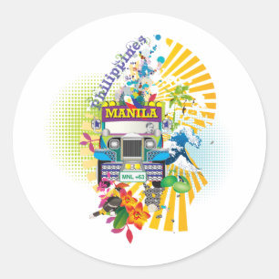 Love, Philippines Classic Round Sticker