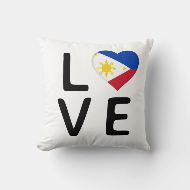 Love - Philippines Flag Cushion (Front)