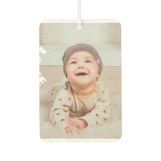 Love Photo Car Air Freshener (Front)