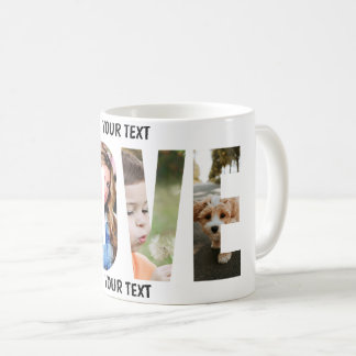 Love Photo collage cutout Coffee Mug
