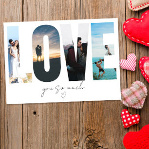 LOVE Photo Collage Greeting Card
