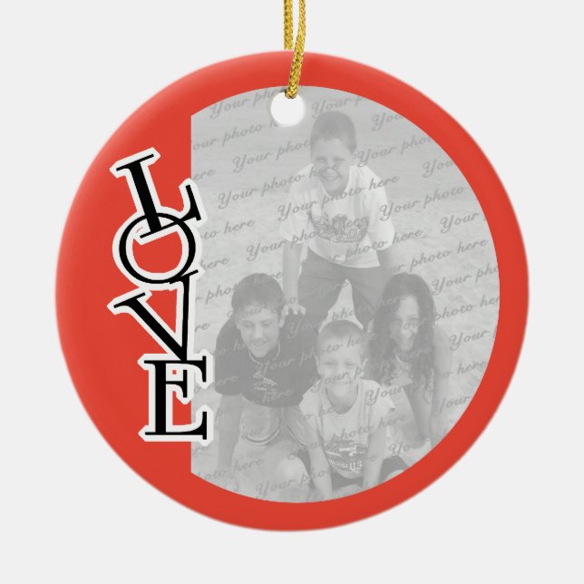 Love Photo Frame Holiday Decoration (Front)