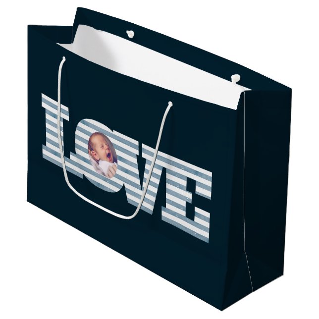 Love Photo Gift Bag (Front Angled)